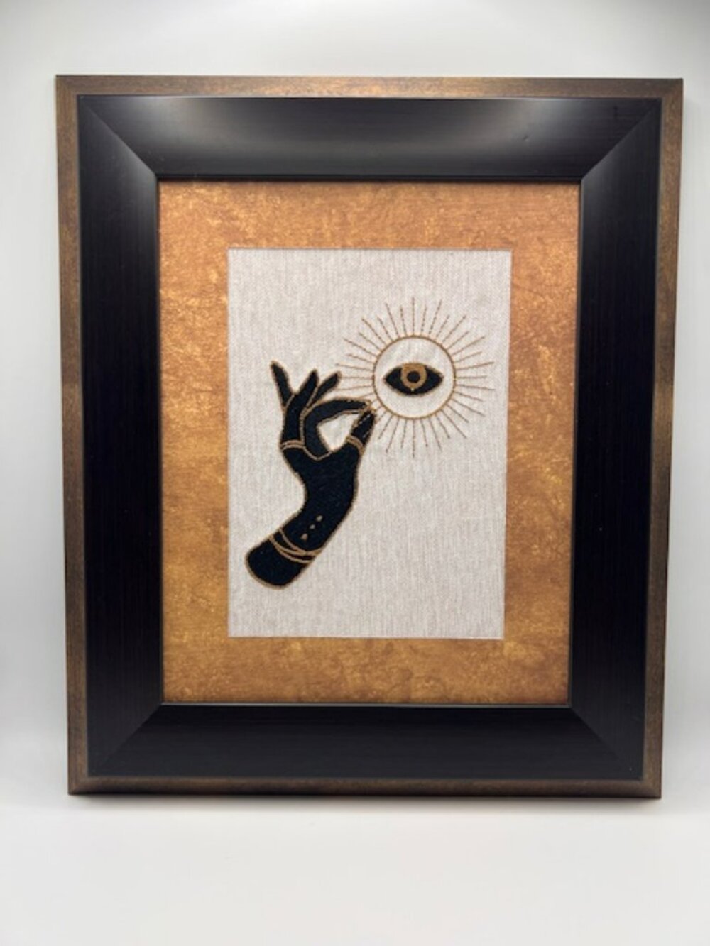 Homemade All Seeing Eye W/ Hand Embroidery